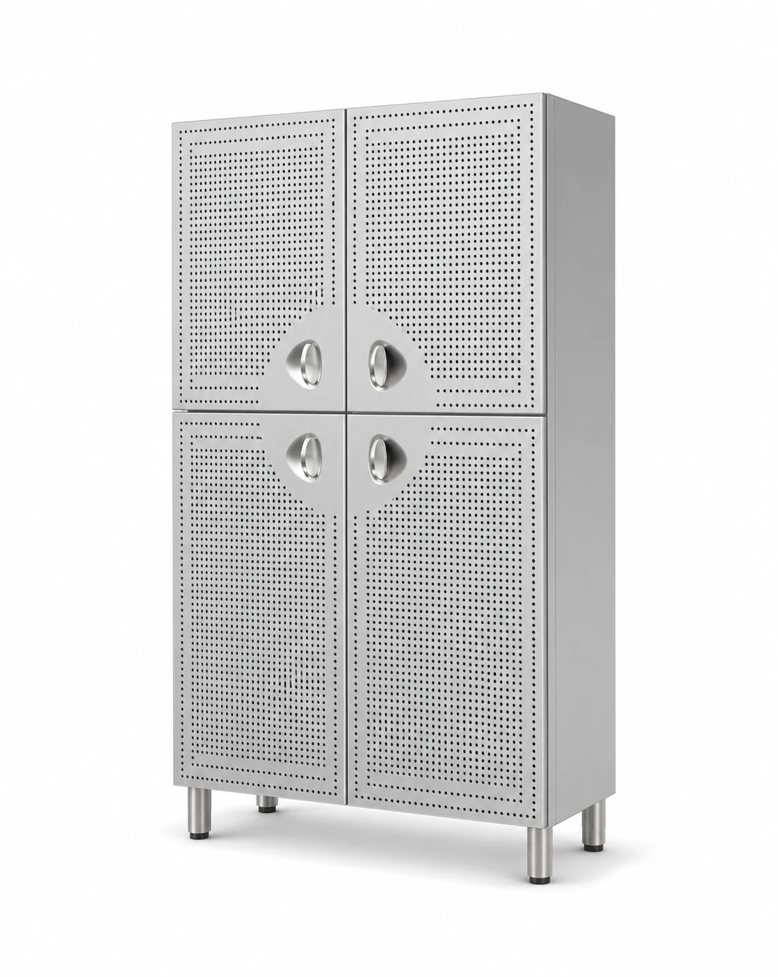 Cabinet with perforated doors