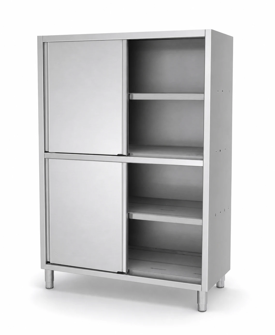 Full-height sliding-door cabinet