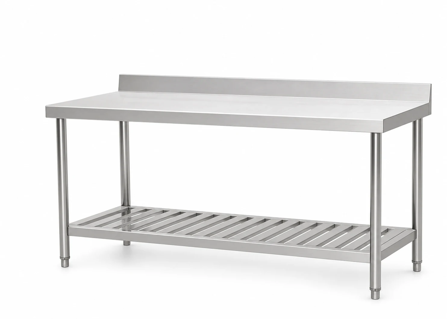 Wall work table with wood top