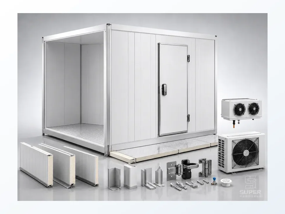 Cold room panels and accessories for commercial refrigerated storage