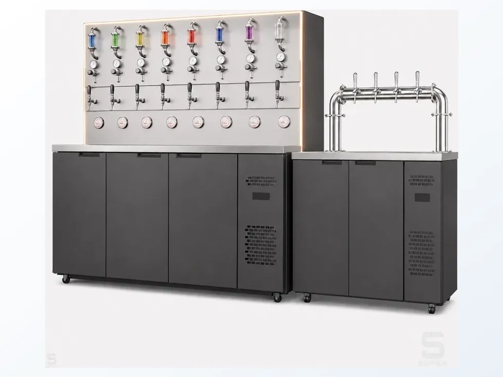 Craft beer equipment and beer wall solution for bar projects